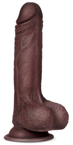 Valósághű Dildo Slidy Cock 12.5 x 3.8cm barna