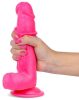 Valósághű Dildo Slidy Cock 15 x 4cm rózsaszínű