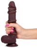 Valósághű Dildo Slidy Cock 17 x 4cm barna