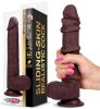 Valósághű Dildo Slidy Cock 17 x 4cm barna