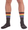 Pride Gym fekete zokni szivárvány mintával