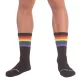 Pride Gym fekete zokni szivárvány mintával