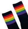Pride Gym fekete zokni szivárvány mintával