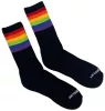 Pride Gym fekete zokni szivárvány mintával