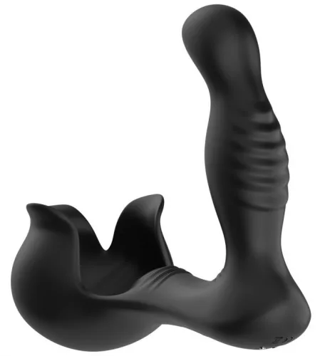 Forgó prosztata dugó Surround táskával - 10 x 3.4 cm