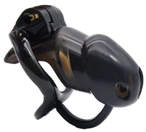 Barby – stílusos fekete chastity ketrec 9 x 3.1cm