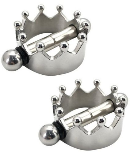 Crown – fém mellbimbó klipsz, érzéki feszültséghez