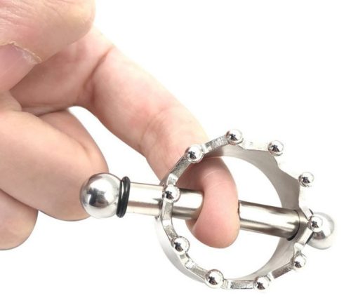 Crown – fém mellbimbó klipsz, érzéki feszültséghez