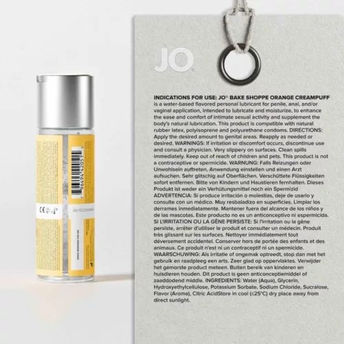 System JO ízletes vízbázisú síkosító narancs-vanília 60 ml