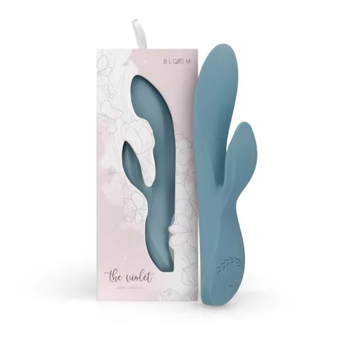 Violet Rabbit Vibrátor állítható rezgés, G-pont stimuláló, vízlepergető 21 cm kék