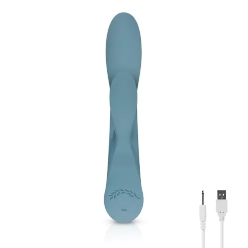 Violet Rabbit Vibrátor állítható rezgés, G-pont stimuláló, vízlepergető 21 cm kék