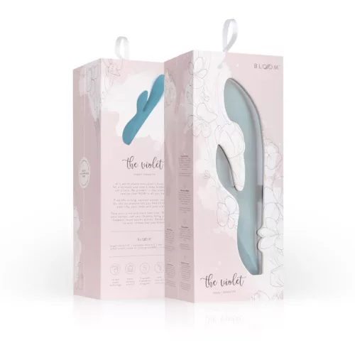 Violet Rabbit Vibrátor állítható rezgés, G-pont stimuláló, vízlepergető 21 cm kék