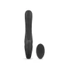 No-Parts Strapless Strap-On Dildó Rezgő, 10 mód Análbarát 22 cm fekete