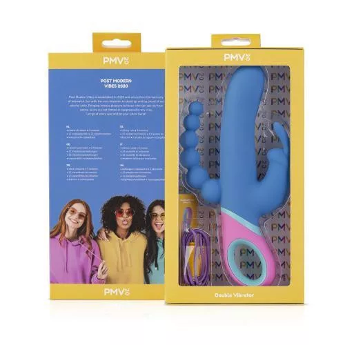 Vice Dupla vibrátor 13 rezgés, 12 forgás 23 cm vízálló USB töltés