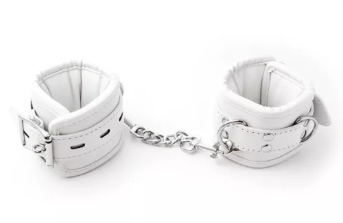 CUFF BOMB – fehér csuklókötöző készlet