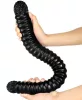 Big Tortos – prémium fekete dildo 55 cm hosszú