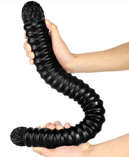 Big Tortos – prémium fekete dildo 55 cm hosszú