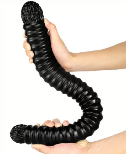 Big Tortos – prémium fekete dildo 55 cm hosszú
