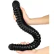 Big Tortos – prémium fekete dildo 55 cm hosszú
