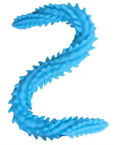Scolop Double Dildo – prémium dupla vibrátor, kék