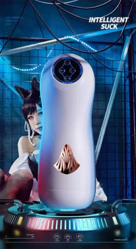 PleasureCup 8 rezgés vibrátor szívófunkcióval és hangvezérléssel