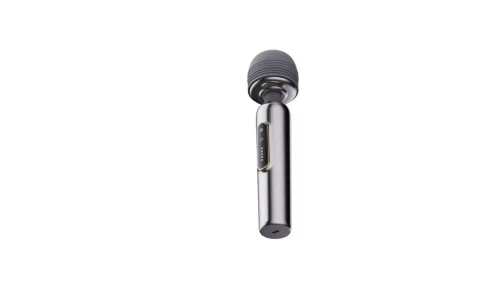 Wand masszírozó 5 rezgésfokozat, állítható fej 24 cm fekete metál