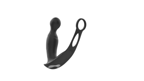 Prosztata stimulátor távirányítós hullámzó rezgés 15 cm fekete