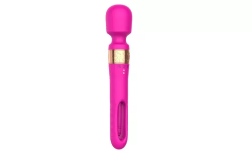Vibrátor Rezgő nyelvmozgató, 10 mód, USB-töltős Rózsaszín-piros