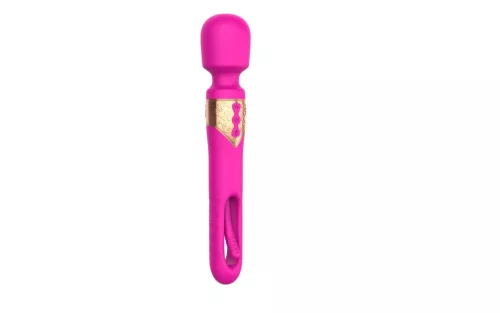 Vibrátor Rezgő nyelvmozgató, 10 mód, USB-töltős Rózsaszín-piros