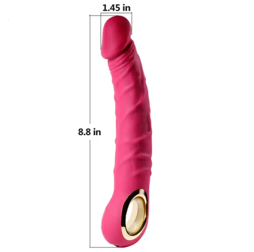 Realistic Vibrátor Realisztikus, 10 mód, USB-töltés rózsaszín