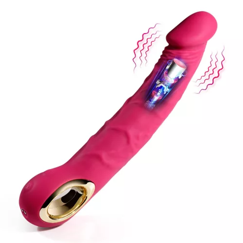 Realistic Vibrátor Realisztikus, 10 mód, USB-töltés rózsaszín