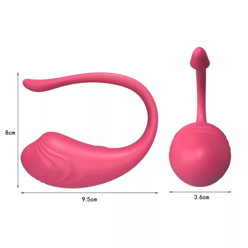 App Love Egg Vibrátor 9 mód applikációs vezérlés vízálló zöld 9,6 cm