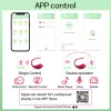 App Love Egg Vibrátor 9 mód, Bluetooth vezérlés 9,6 cm piros