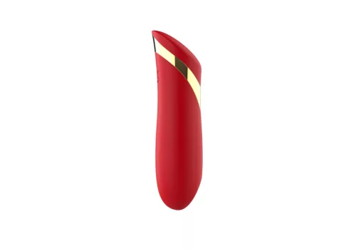 Vibrátor 10 mód, vízálló, USB töltés 10 cm piros