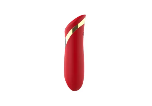 Vibrátor 10 mód, vízálló, USB töltés 10 cm piros