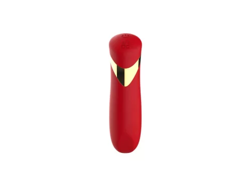 Vibrátor 10 mód, vízálló, USB töltés 10 cm piros