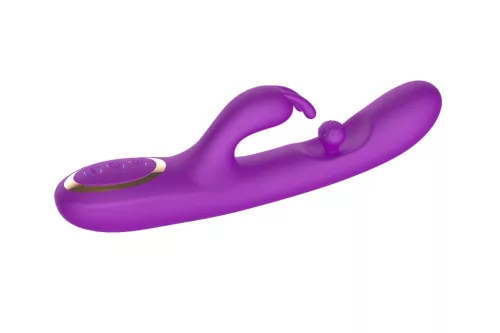 Vibrátor Forgó, 10 mód, 3 motoros, vízálló, 24 cm, lila