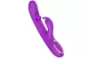 Vibrátor Forgó, 10 mód, 3 motoros, vízálló, 24 cm, lila