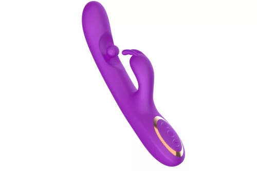 Vibrátor Forgó, 10 mód, 3 motoros, vízálló, 24 cm, lila
