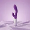 Vibrátor Nyuszi Többrezgéses USB töltés Lila