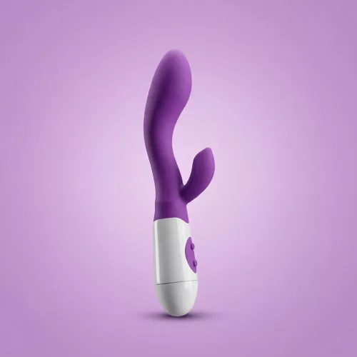 Vibrátor Nyuszi Többrezgéses USB töltés Lila