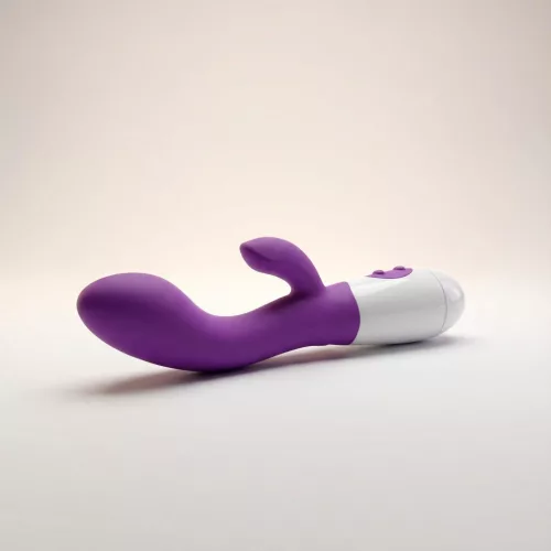 Vibrátor Nyuszi Többrezgéses USB töltés Lila