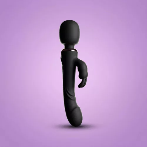 Onin Vibrátor Kettős stimuláció, USB újratölthető Fekete