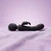 Onin Vibrátor Kettős stimuláció, USB újratölthető Fekete