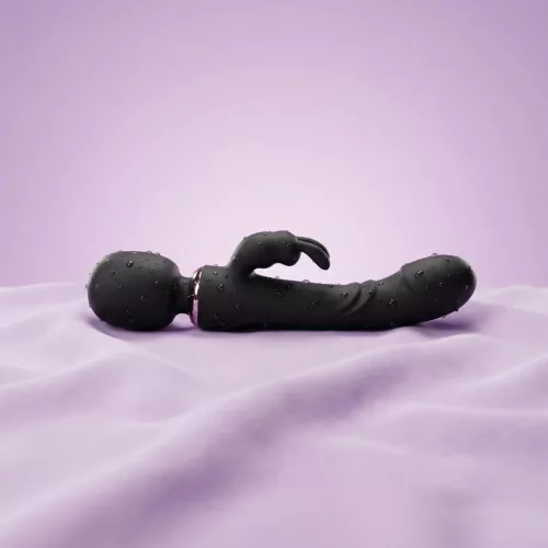 Onin Vibrátor Kettős stimuláció, USB újratölthető Fekete