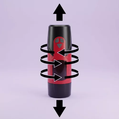 Automatikus maszturbátor előre-hátra mozgás, rotáció, USB töltés, vízálló