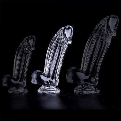 Kolk átlátszó vibrátor – 14 cm prémium élvezet