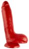 FLASHYDICK – vibráló, érzéki maszturbátor (18 x 5 cm, piros)