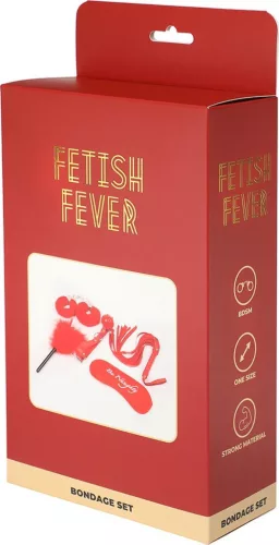 Fetish Fever Kötöző szett 5 részes piros