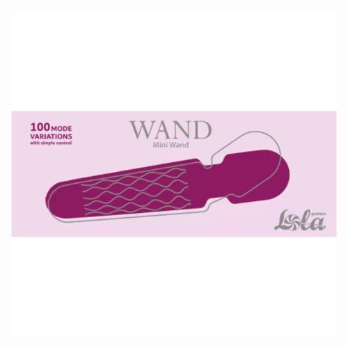 Mini Wand vibrátor 10 mód, 10 fokozat, USB töltés lila